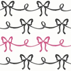 Creative Converting Pink Bows Lunch Napkin, 16 ct