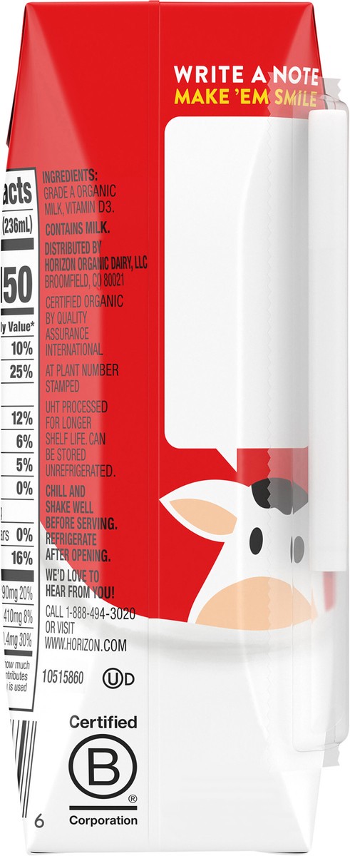 slide 12 of 15, Horizon Organic Shelf-Stable Whole Milk Box, 8 fl oz, 8 fl oz