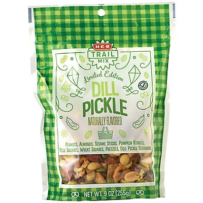 slide 1 of 1, H-E-B Select Ingredients Dill Pickle Trail Mix, 9 oz