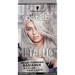 göt2b Schwarzkopf Got2b Metallics Permanent Hair Color, M71 Metallics Silver