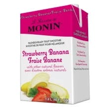 Monin Strawberry Banana Smoothie Mix- 46 fl oz