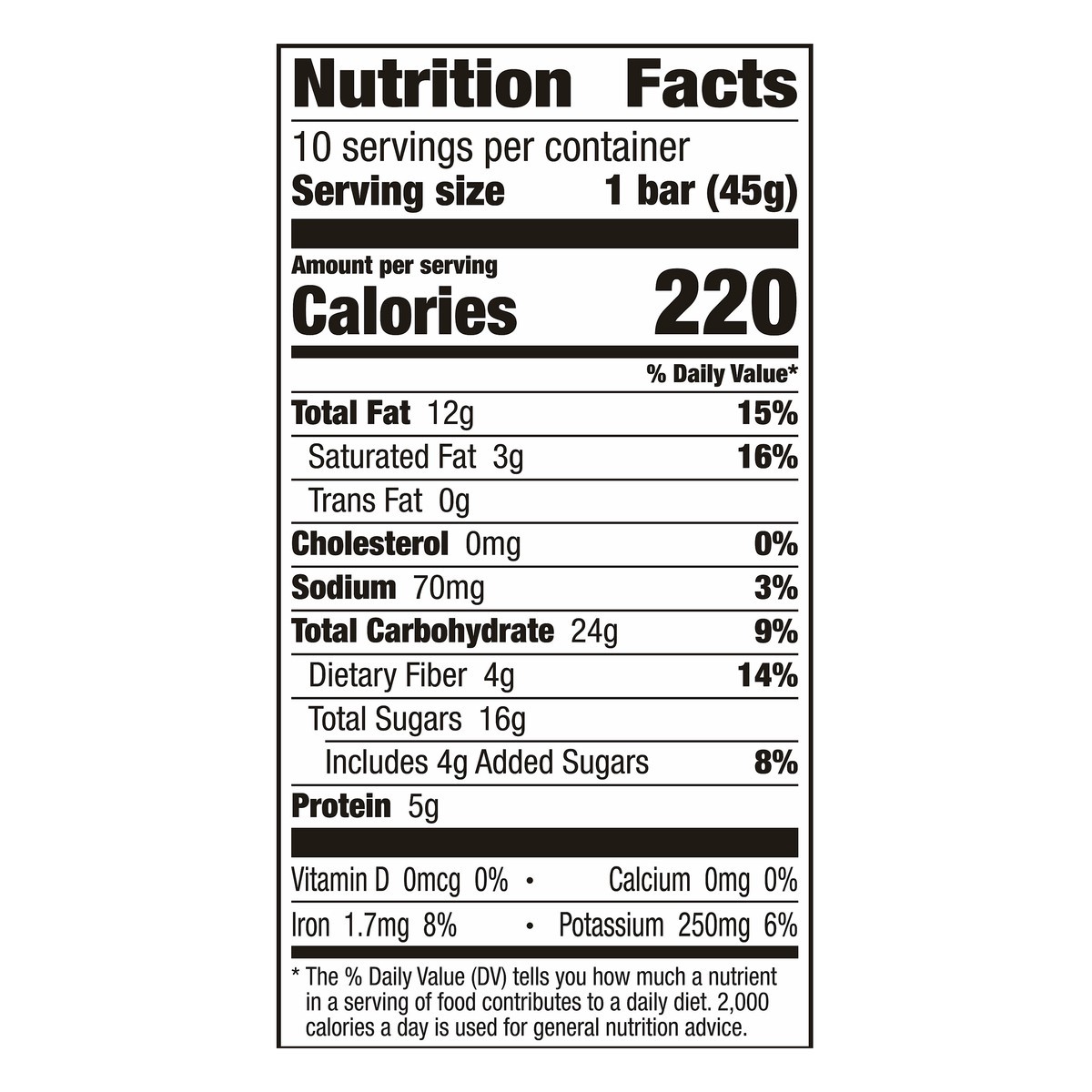 slide 9 of 13, LÄRABAR Peanut Butter Chocolate Chip Fruit & Nut Bar 10 ea, 10 ct; 16 oz