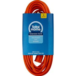 Total Home 25 Foot Grounded Power Cord