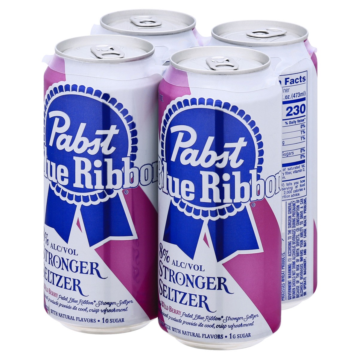 slide 3 of 13, Pabst Wild Berry Hard Seltzer 4Pk Can, 64 fl oz