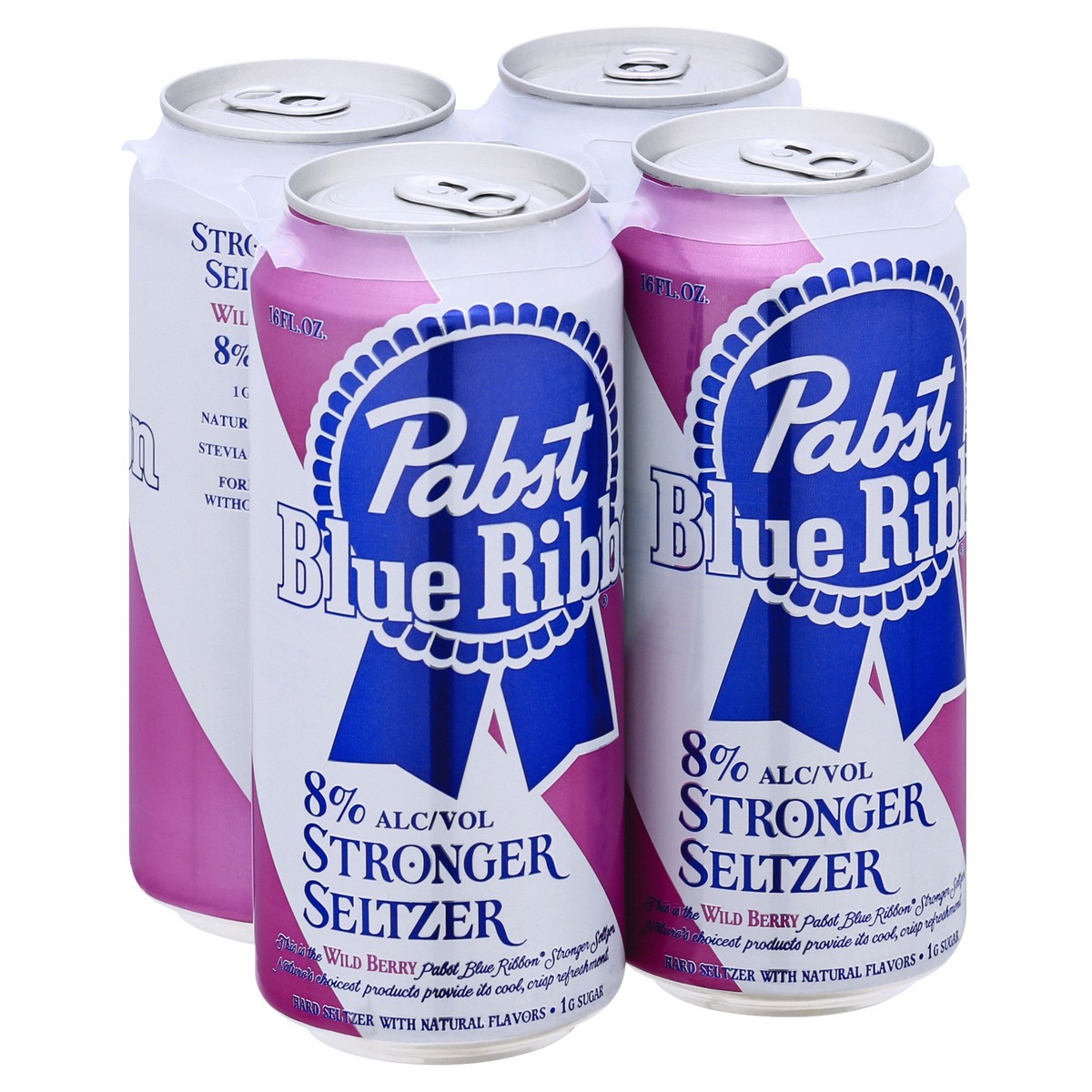 slide 13 of 13, Pabst Wild Berry Hard Seltzer 4Pk Can, 64 fl oz