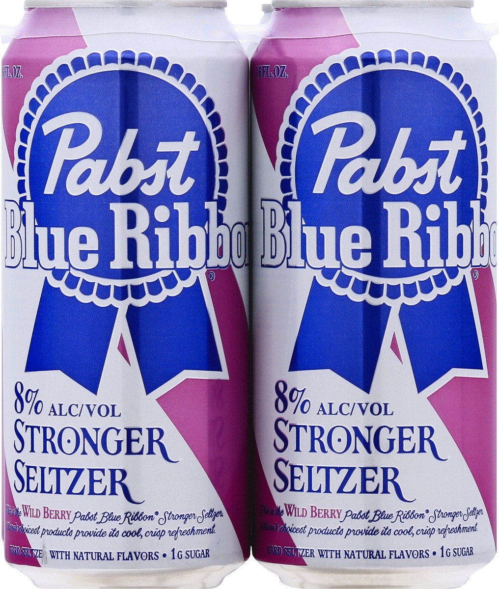 slide 5 of 13, Pabst Wild Berry Hard Seltzer 4Pk Can, 64 fl oz