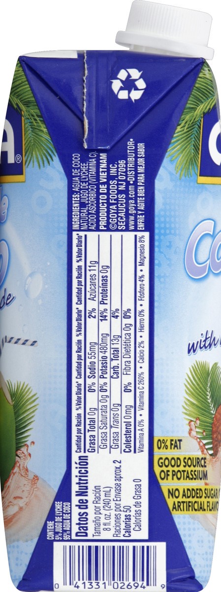 slide 3 of 4, Goya Coconut Water With Lychee - 16.9 fl oz, 16.9 fl oz