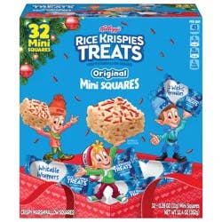 Rice Krispies Treats Mini Marshmallow Cereal Bars Original with Holiday Sprinkles