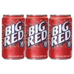 Big Red Soda, 7.5 fl oz mini cans, 6 pack