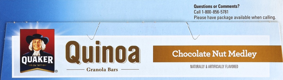 slide 2 of 4, Quaker Quinoa Chocolate Nut Medley Granola Bars, 5 ct