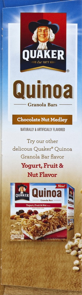 slide 3 of 4, Quaker Quinoa Chocolate Nut Medley Granola Bars, 5 ct