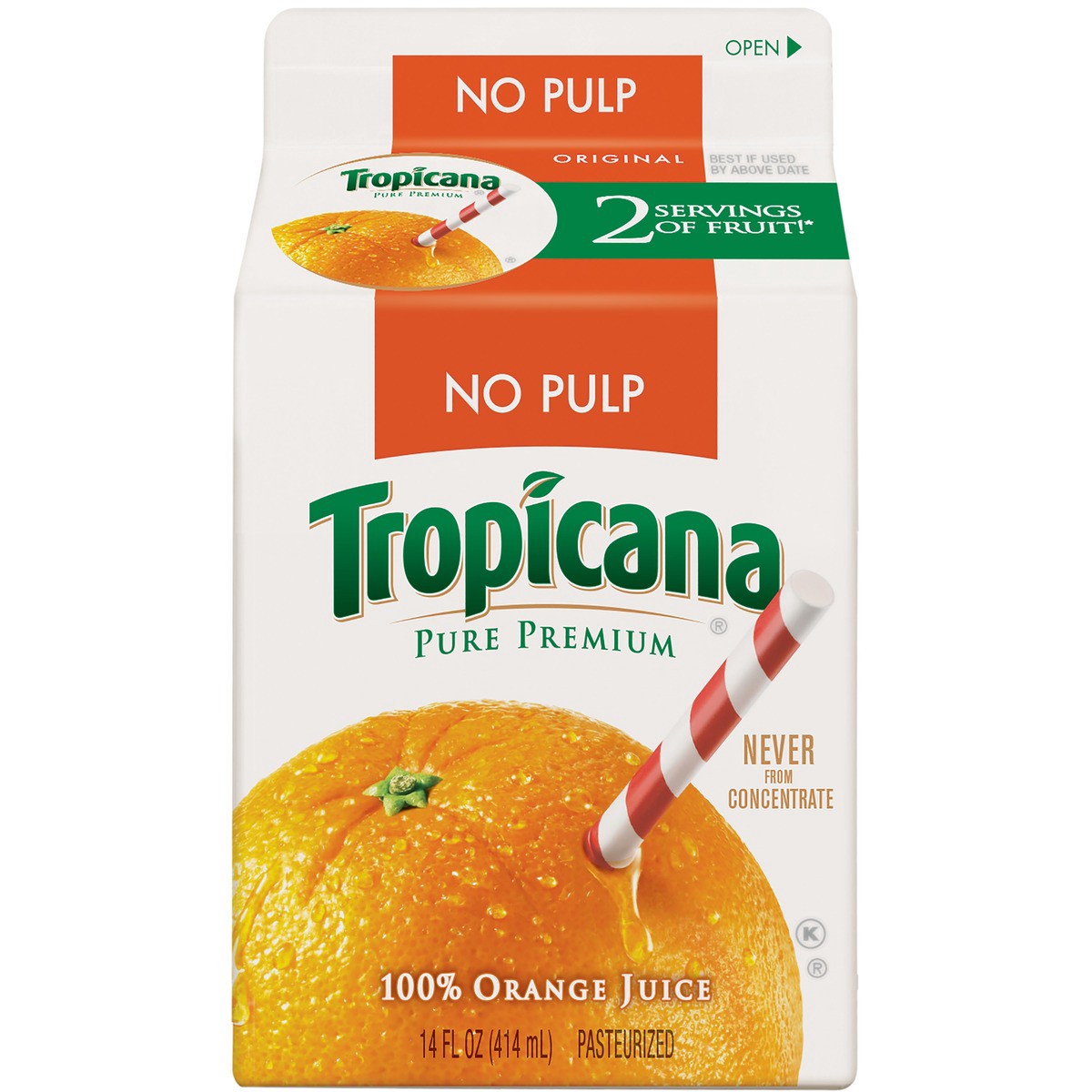 slide 11 of 12, Tropicana 100% Juice, 14 oz