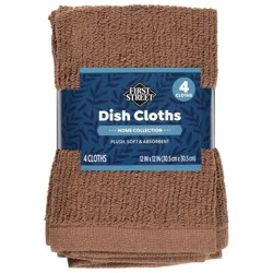 First Street Dish Cloth Brown