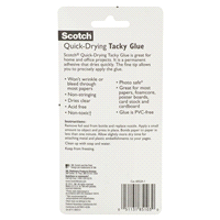 slide 5 of 5, Scotch Quick Drying Tacky Glue, 2 fl oz