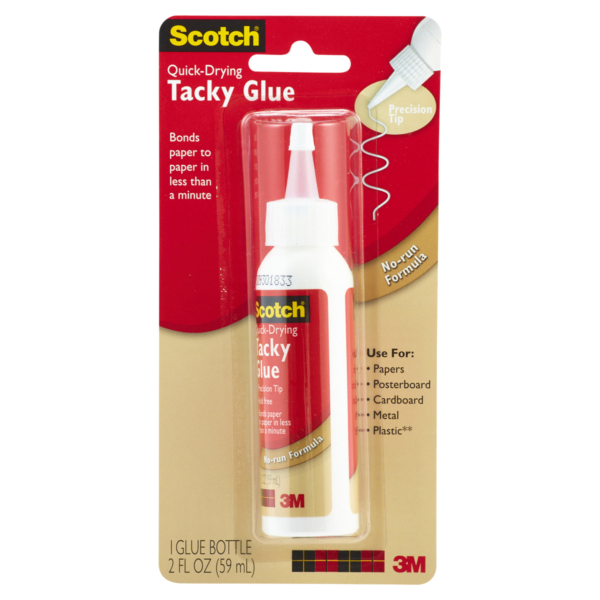 slide 1 of 5, Scotch Quick Drying Tacky Glue, 2 fl oz