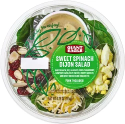 Giant Eagle Sweet Spinach Dijon Salad Bowl