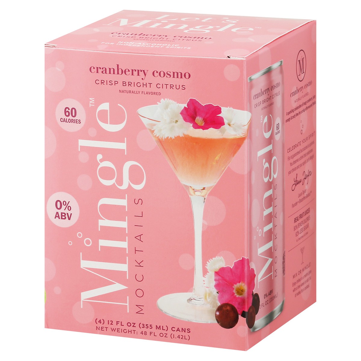 slide 7 of 9, Mingle Cranberry Cosmo Mocktails Can 4 ea, 1 ct