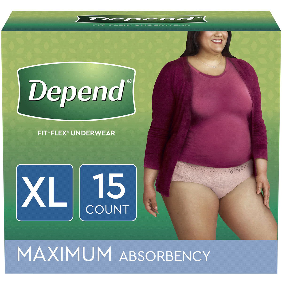 slide 1 of 1, Depend For Women Maximum Absorbency X-Large Underwear, 14 ct