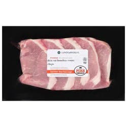 Lunds & Byerlys Center Chops Boneless Thin Cut Pork 1 ea