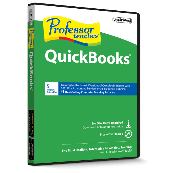 slide 3 of 3, Individual Software Professor Teaches Quickbooks, Traditional Disc, 1 ct