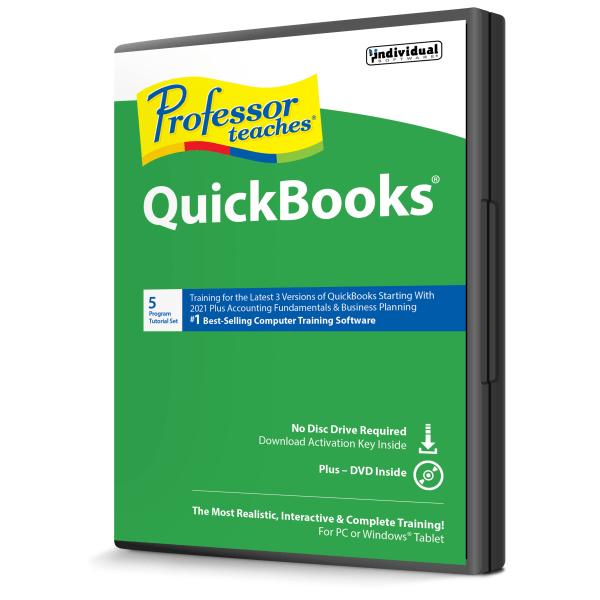 slide 2 of 3, Individual Software Professor Teaches Quickbooks, Traditional Disc, 1 ct