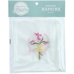 Destination Holiday Embroidered Easter Napkins