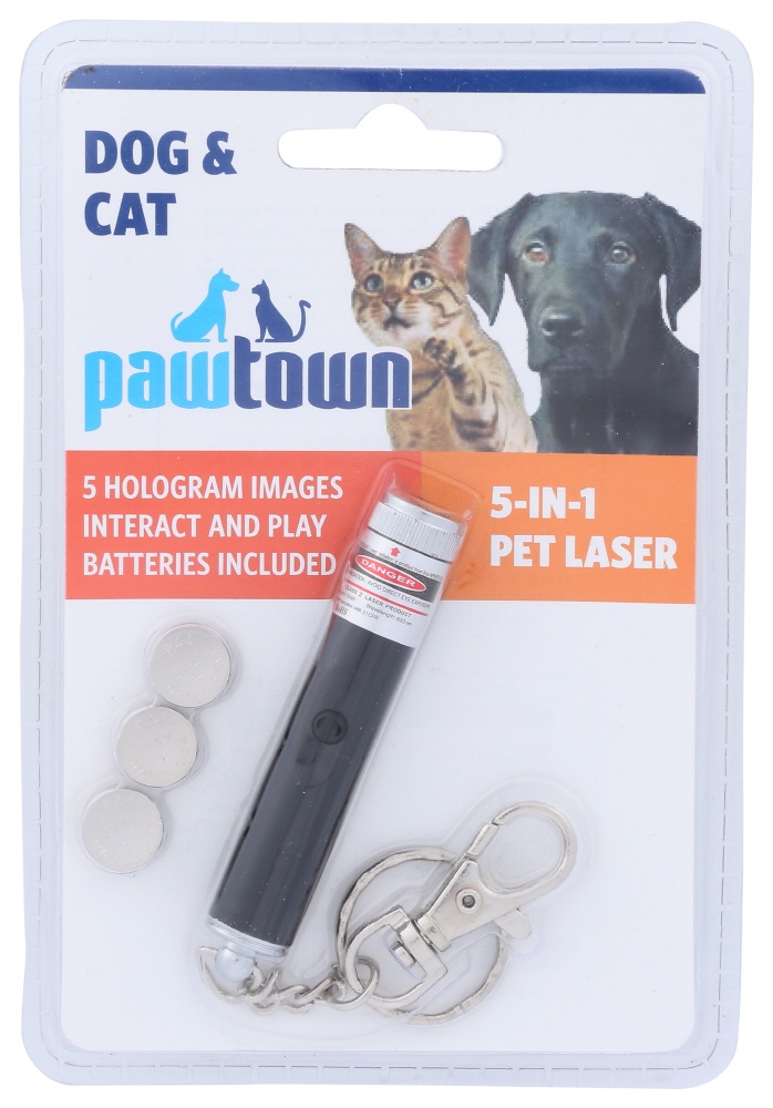 slide 1 of 2, Pawtown 5-IN-1 Laser Toy, 1 ct