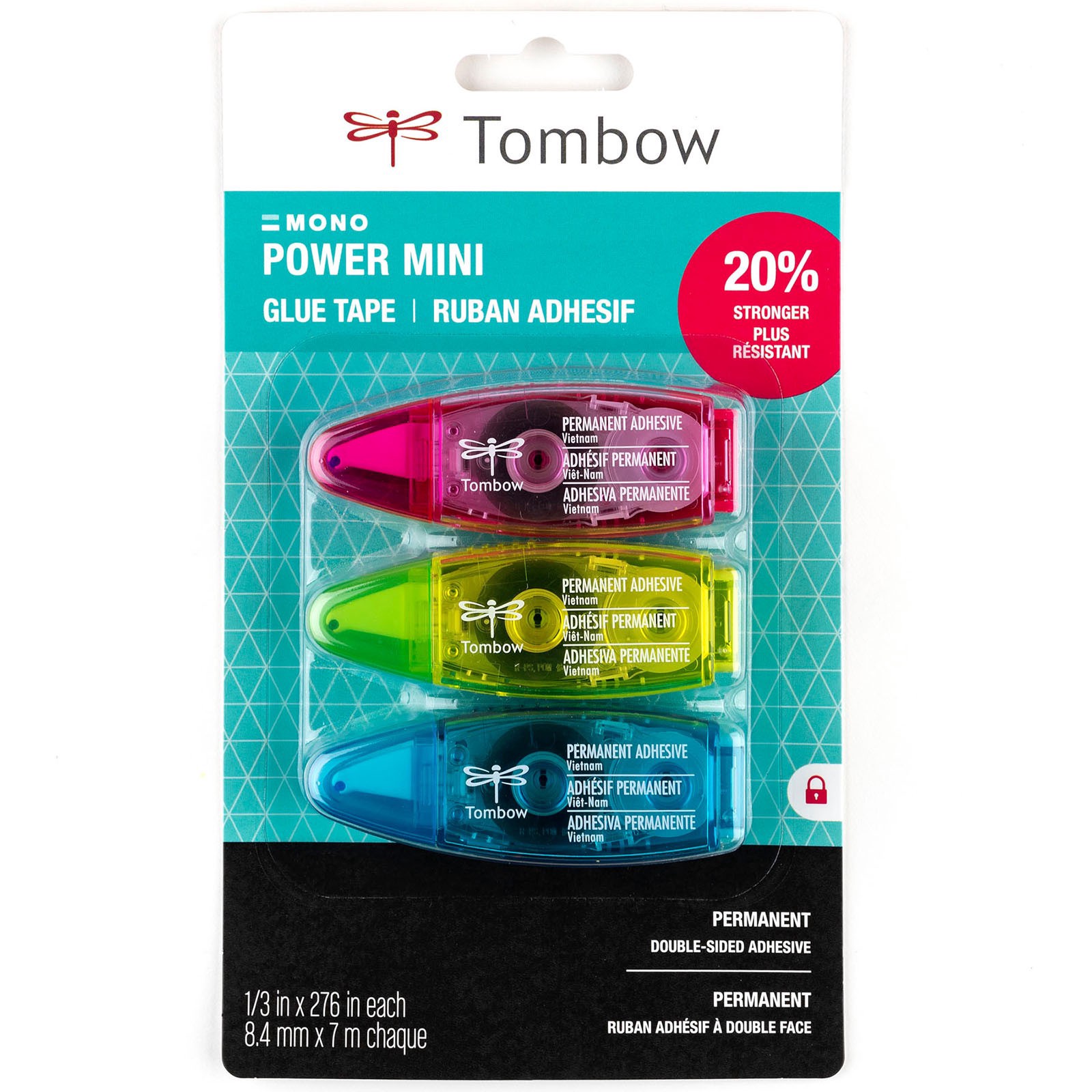 slide 4 of 4, Tombow Mini Power Glue Tape Runners, 3ct., 3 ct