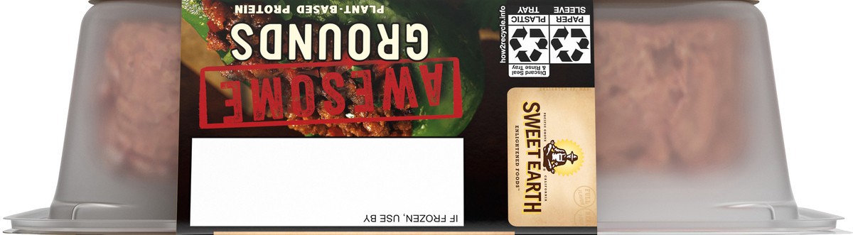 slide 2 of 9, Sweet Earth Plant Based Protein Awesome Meatless Grounds 12 Oz - Plant Based Protein for Vegetarian Tacos, 12 oz