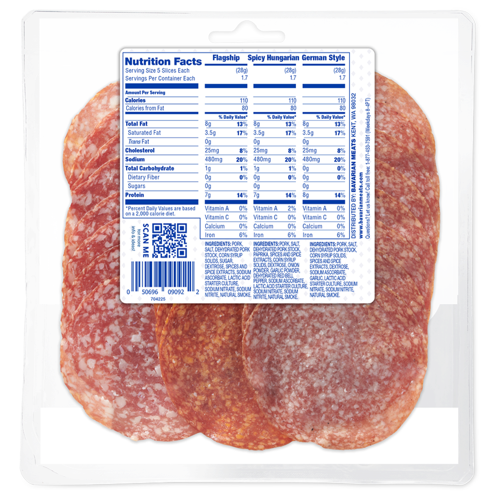 slide 2 of 2, Bavarian Meats Smoked Salami Trio - 5 Oz, 5 oz