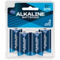 slide 1 of 1, Kroger C 1.5-Volt Alkaline Batteries, 4 ct
