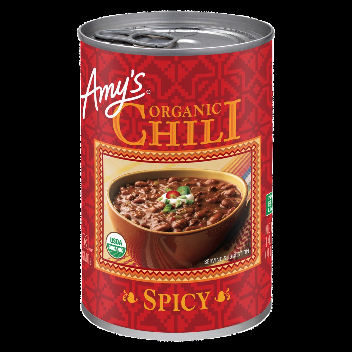 slide 1 of 8, Amy's Organic Spicy Chili, Gluten free, Vegan, 14.7 oz., 14.70 oz