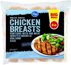 Kroger Boneless Skinless Chicken Breast Portions With Rib Meat