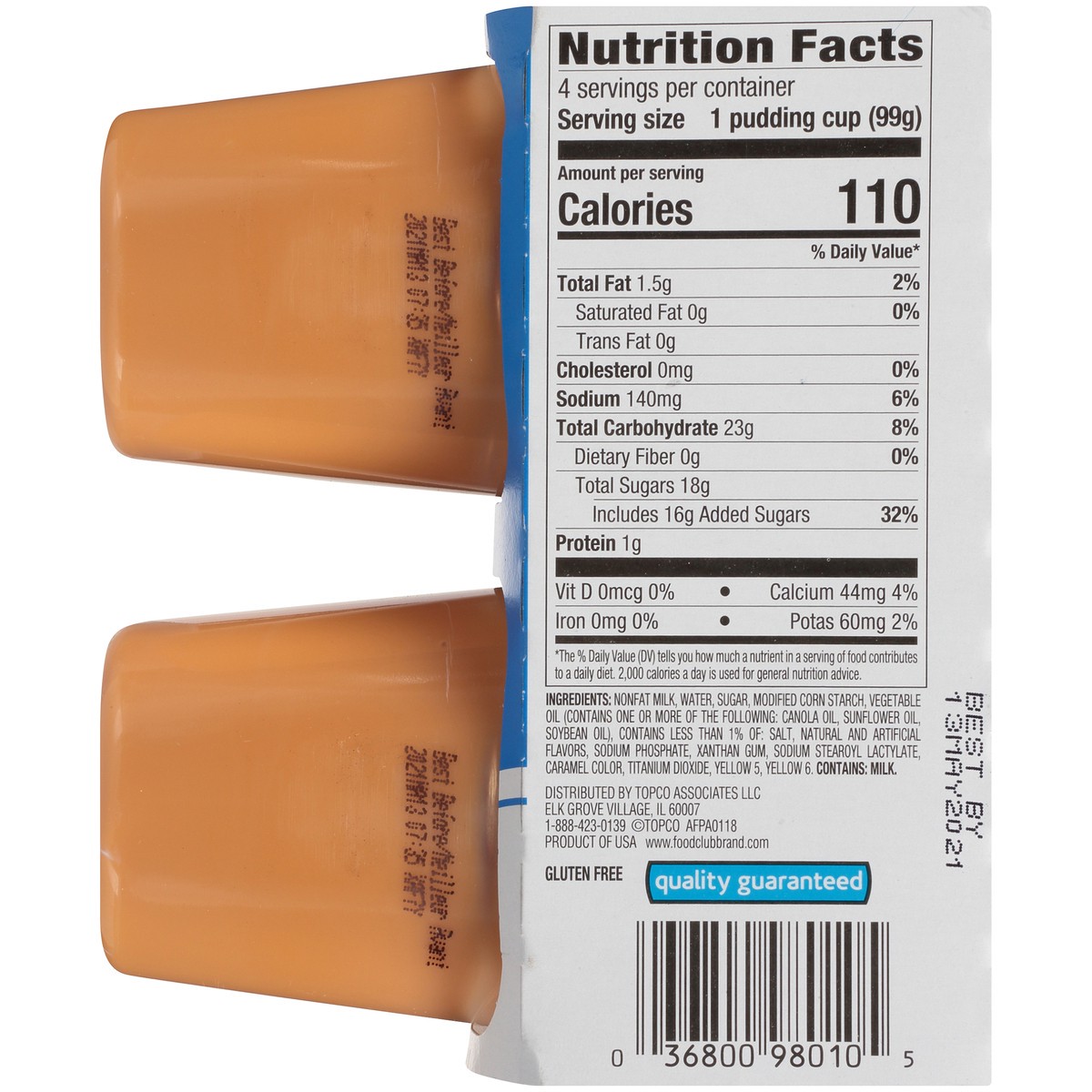 slide 5 of 9, Food Club Butterscotch Pudding Snacks, 14 oz