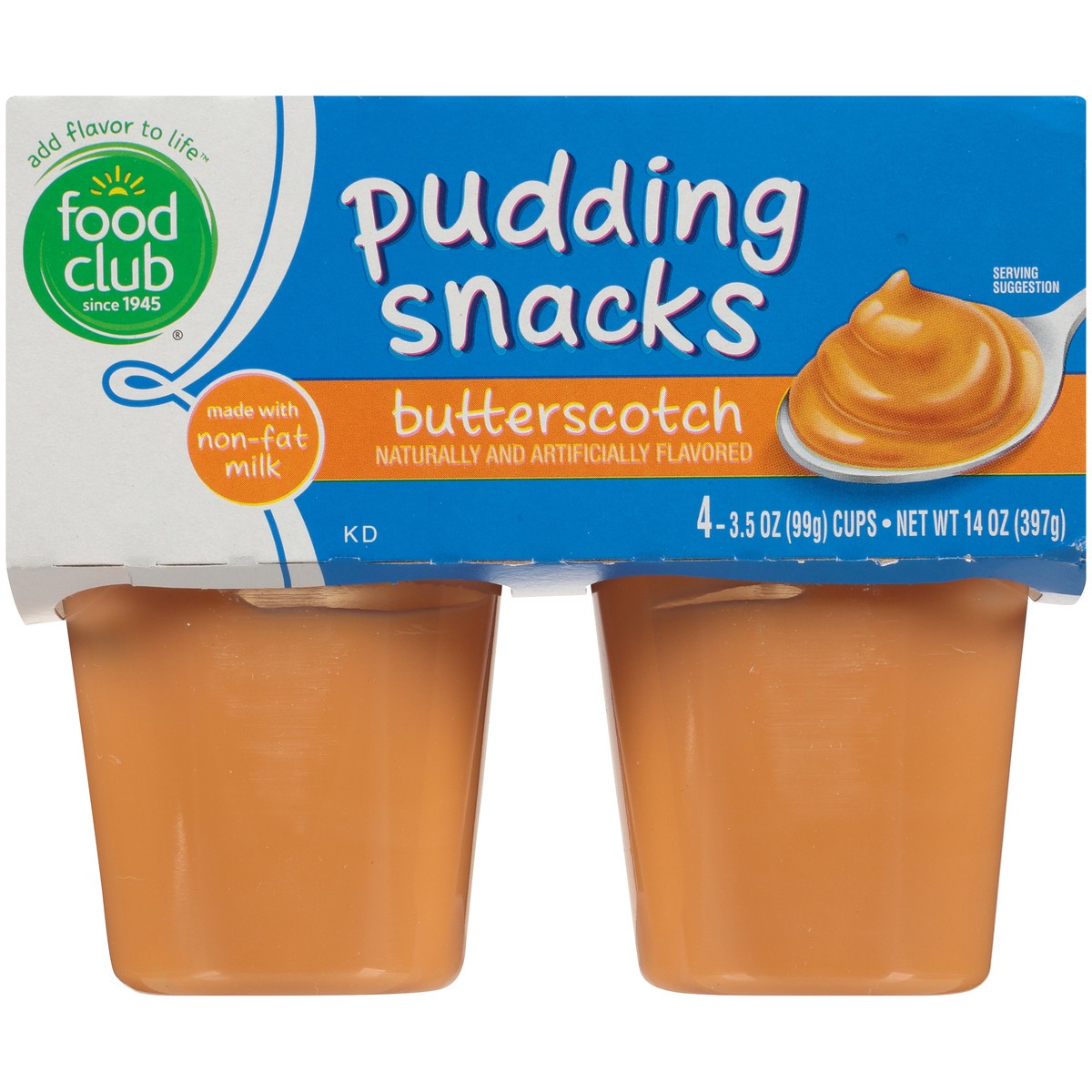 slide 6 of 9, Food Club Butterscotch Pudding Snacks, 14 oz