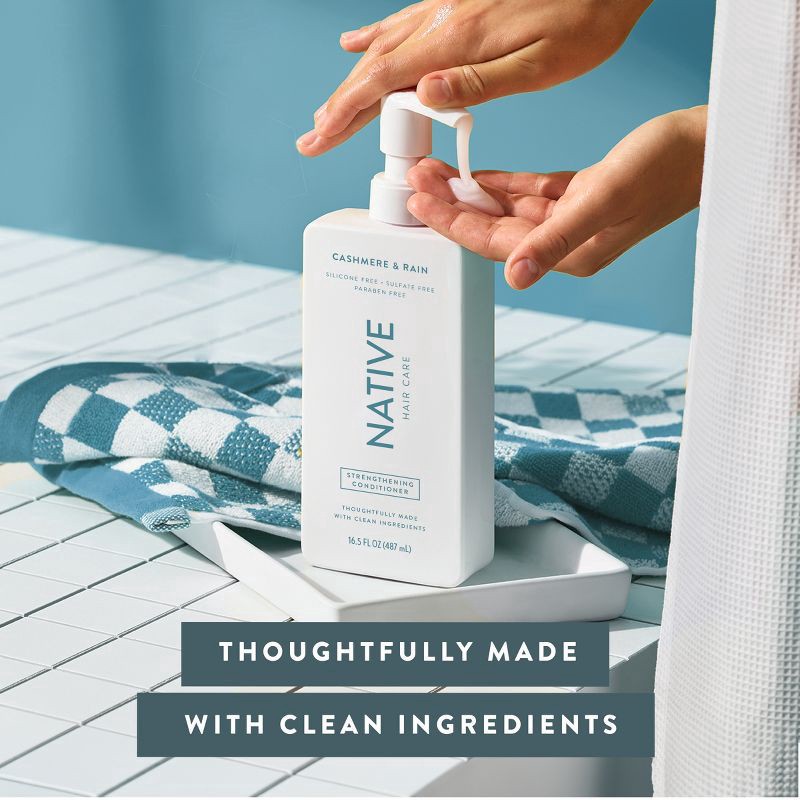 slide 5 of 7, Native Strengthening Cashmere & Rain Conditioner 16.5 fl oz, 16.50 fl oz