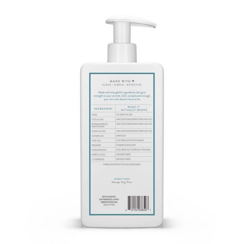 slide 4 of 7, Native Strengthening Cashmere & Rain Conditioner 16.5 fl oz, 16.50 fl oz