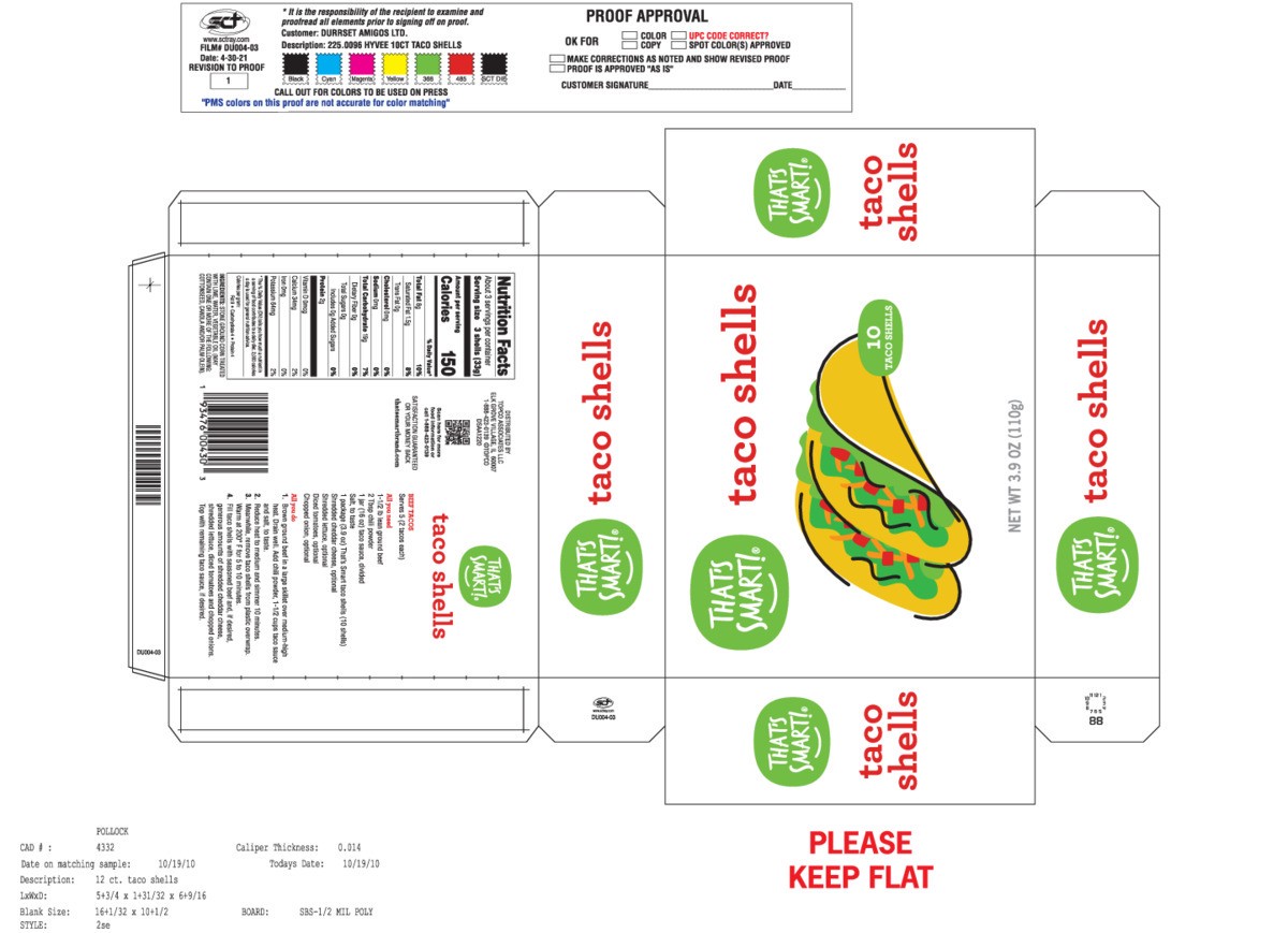 slide 13 of 15, That's Smart! Taco Shells 10 ea, 10 ct