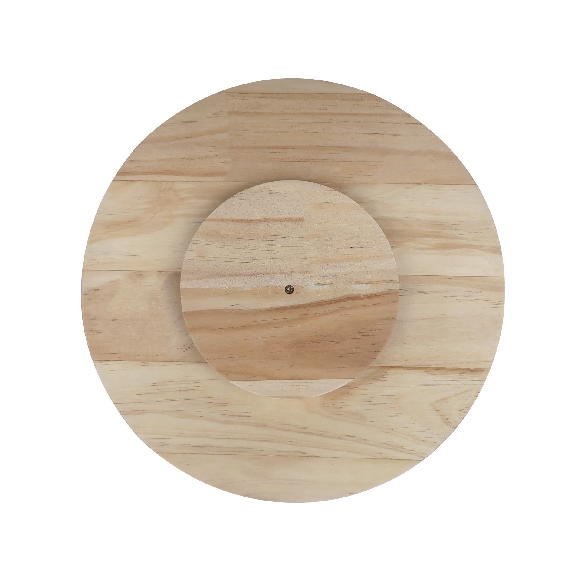 slide 3 of 6, 12" Pinewood Lazy Susan By Make Market, 11.8 in x 11.8 in x 0.9 in