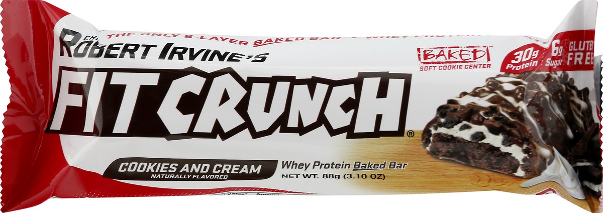 slide 7 of 8, Fit Crunch Meal Bar, Cookies And Cream, 3.1 oz