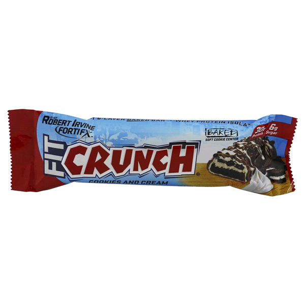 slide 1 of 8, Fit Crunch Meal Bar, Cookies And Cream, 3.1 oz