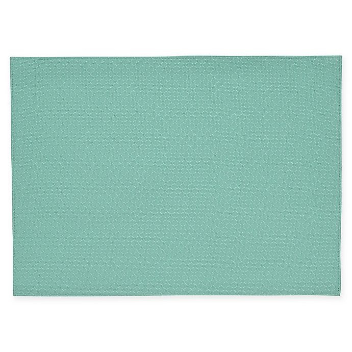 slide 1 of 1, Fiesta Maya Solid Placemat - Turquoise, 1 ct