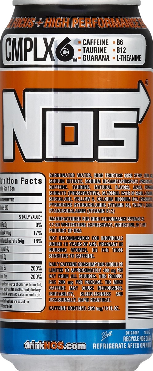 slide 3 of 7, NOS Energy Drink - 16 oz, 16 oz