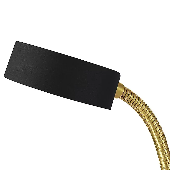 slide 3 of 6, Glove LED Gooseneck Desk Lamp Black Gold, 1 ct