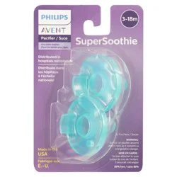 Phillips Super Soothie 3-18 Months Pacifier 2 ea