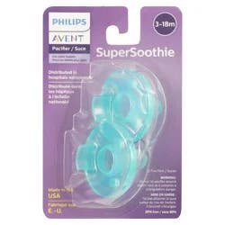 Phillips Super Soothie 3-18 Months Pacifier 2 ea