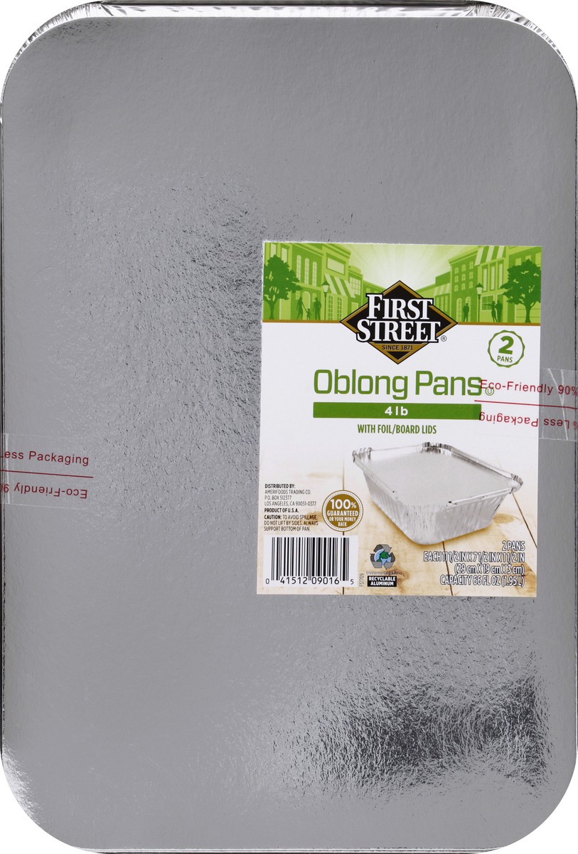slide 2 of 6, First Street Oblong Pan With Flat Lid, 2 ct