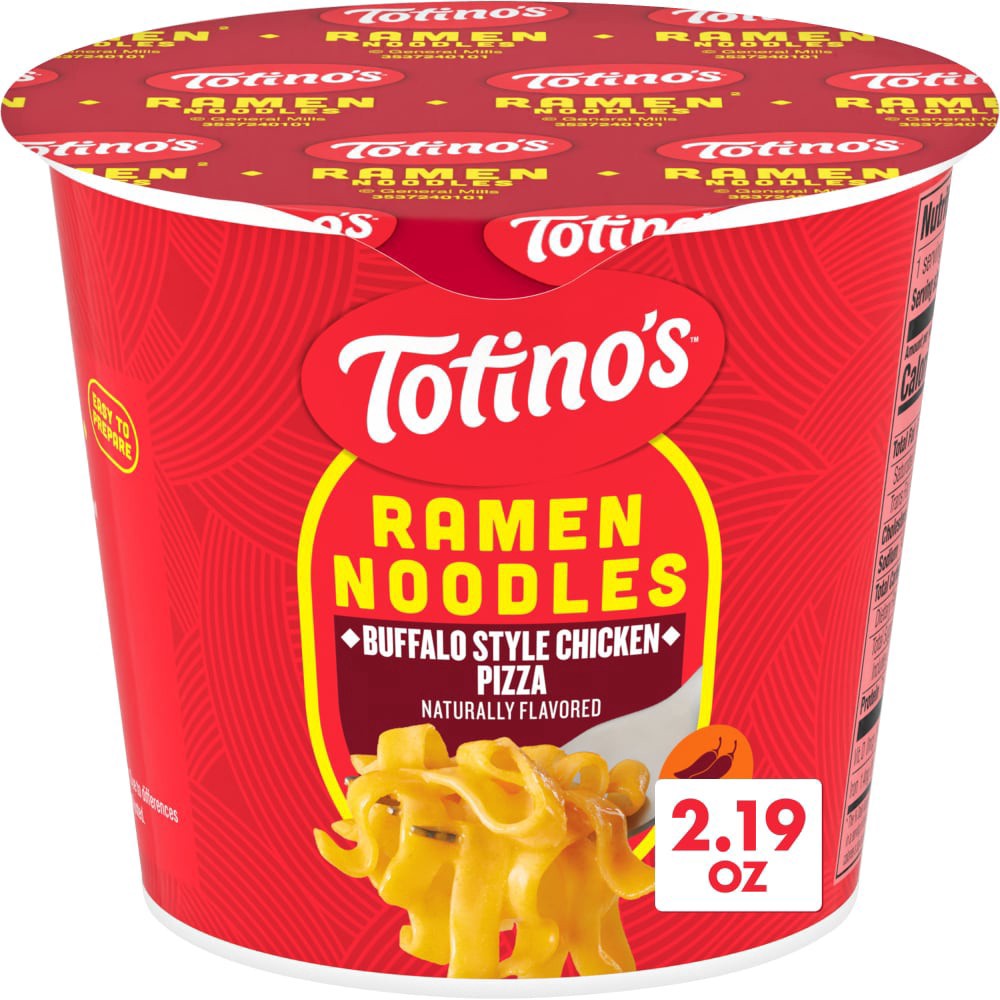 slide 3 of 6, Totino's Buffalo Style Chicken Pizza Flavor Ramen Noodles Soup Cup, 2.19 oz