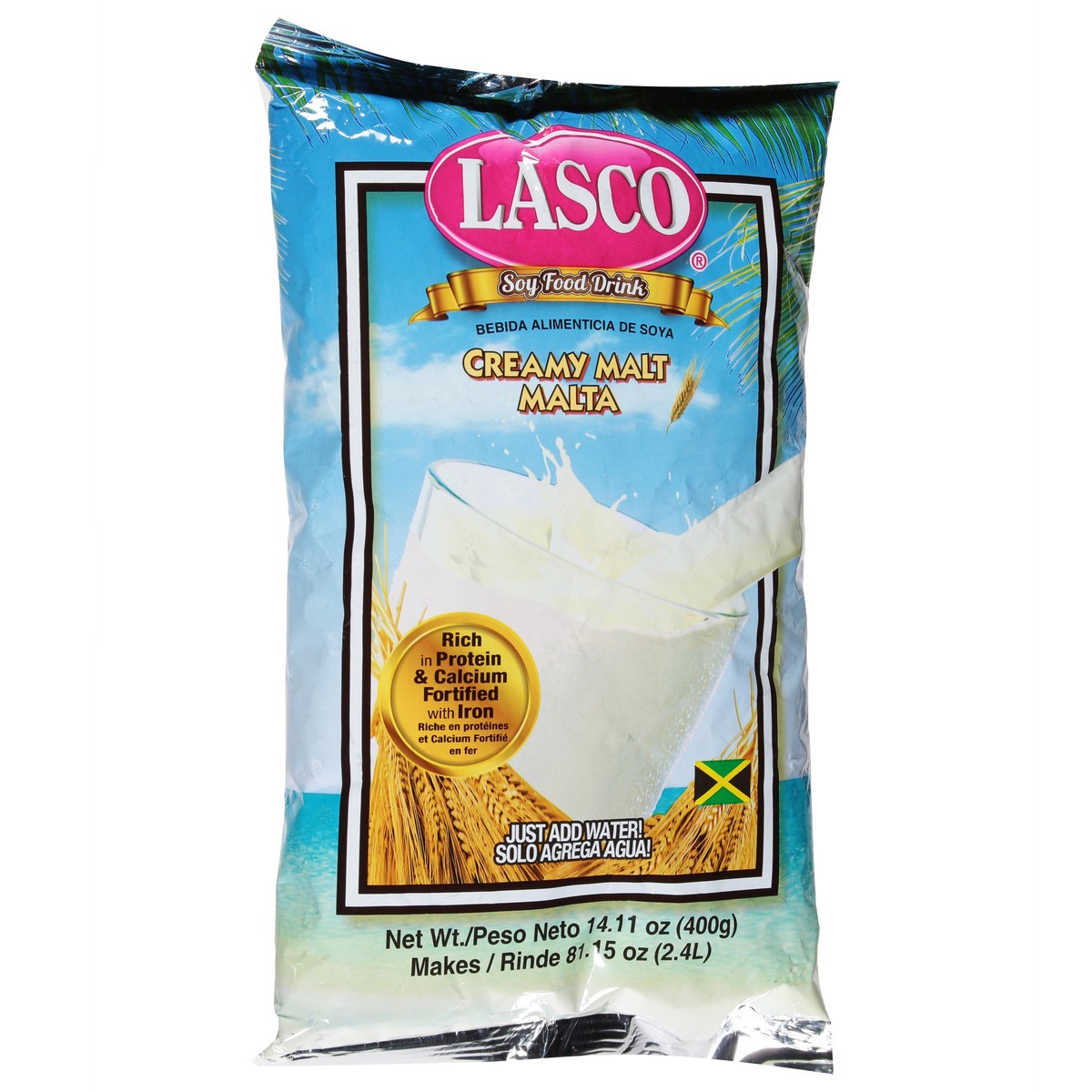 slide 13 of 14, Lasco Creamy Malt Malta Soy Food Drink - 14.11 oz, 14.11 oz