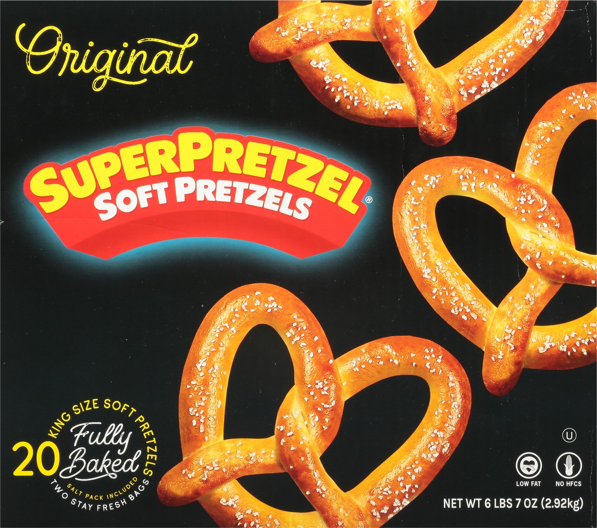 slide 4 of 12, SuperPretzel Original King Size Soft Pretzels 20 ea, 20 ct